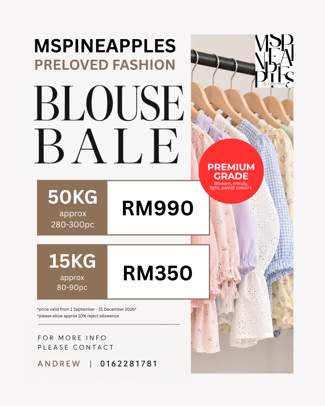 MSP PREMIUM BLOUSE BALE